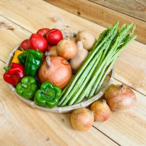 広島の農家さんの規格外野菜をお届け！9/11　トマト、ピーマン、アスパラ、ジャガイモ、玉ネギ