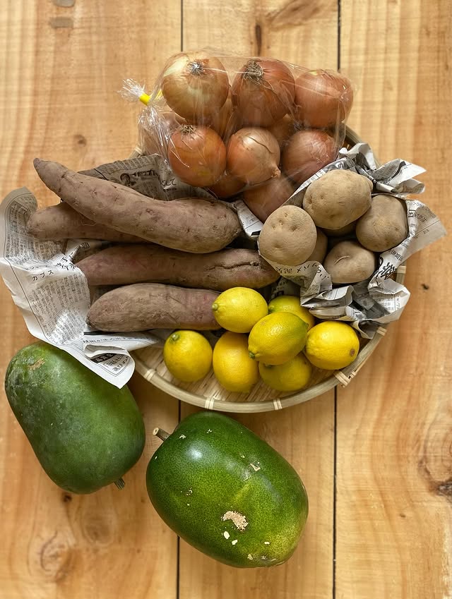 広島の農家さんの規格外野菜をお届け！　玉ねぎ、さつまいも、じゃがいも、レモン、冬瓜（とうがん）