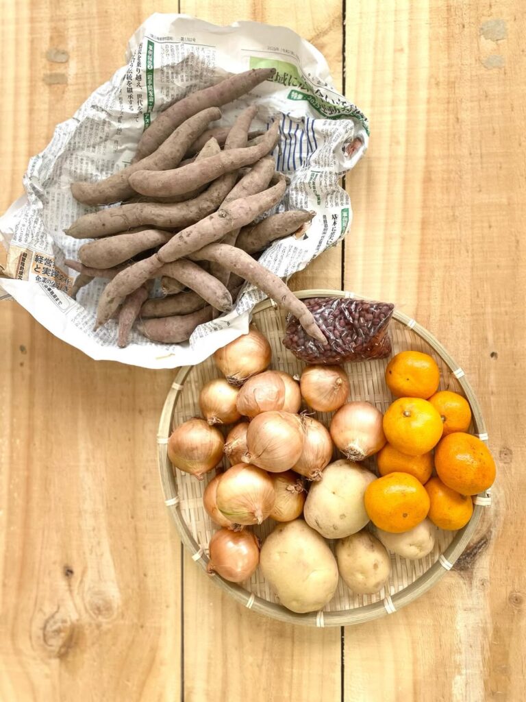 広島の農家さんの規格外野菜をお届け！　たまねぎ、みかん、じゃがいも、さつまいも、あずき