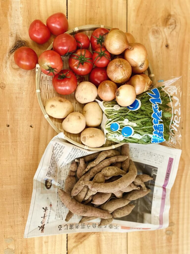 広島の農家さんの規格外野菜をお届け！　たまねぎ、トマト、サツマイモ、じゃがいも、水菜
